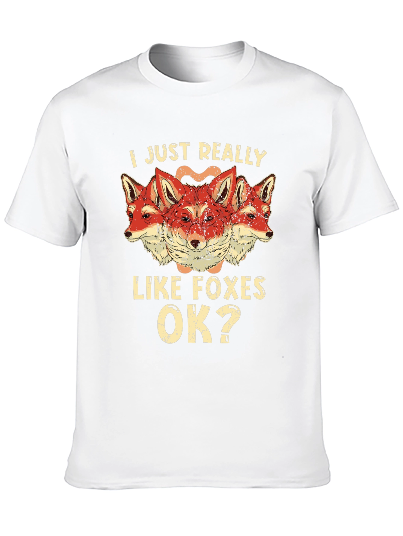 I Just Really Like Foxes OK? Mens T-Shirt