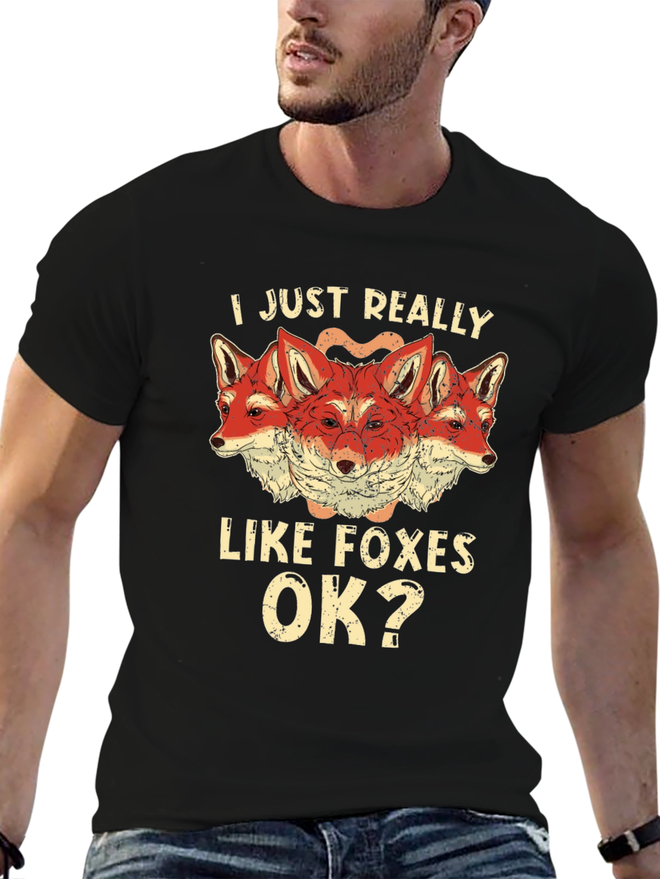 I Just Really Like Foxes OK? Mens T-Shirt