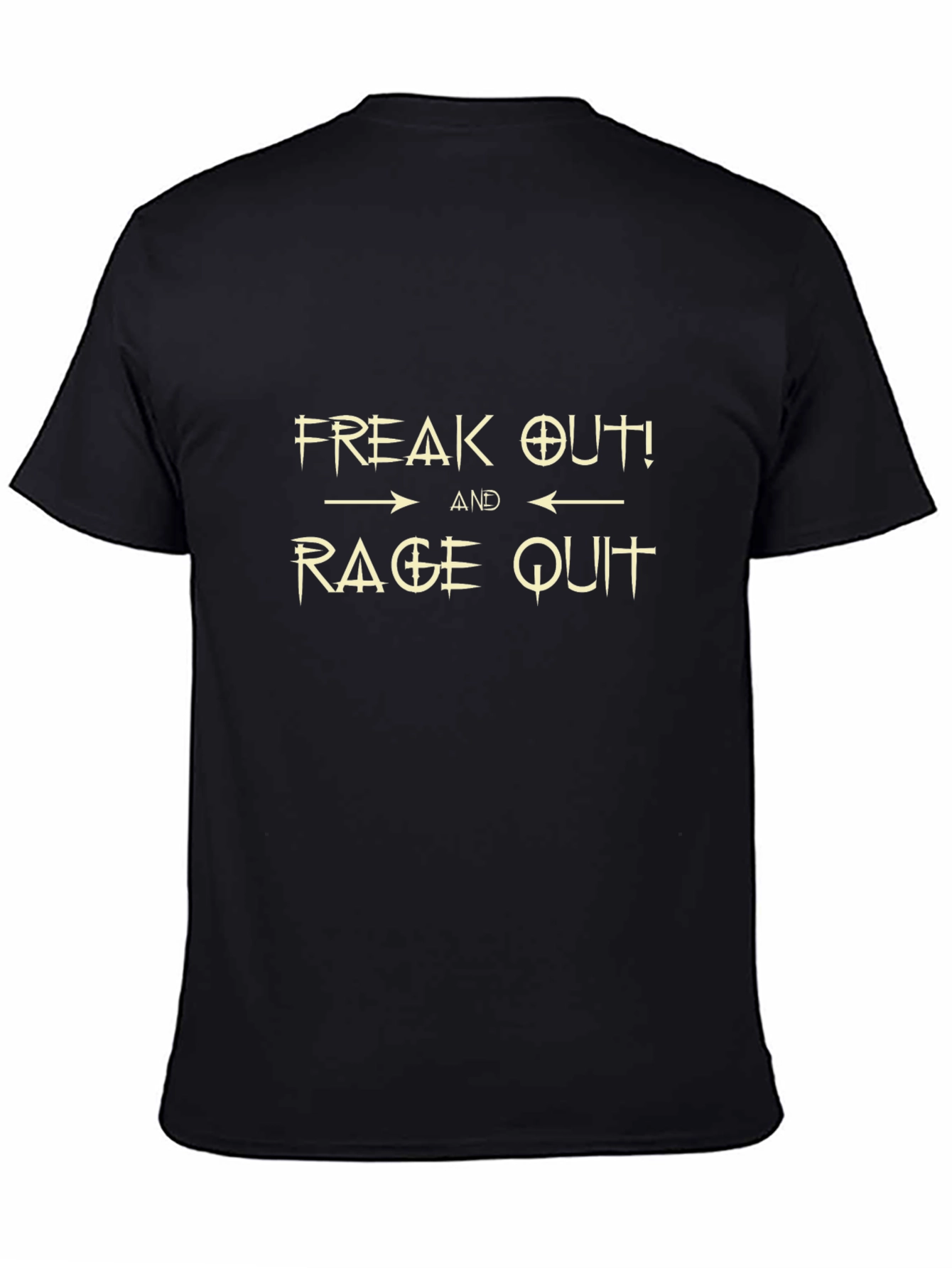 Freak Out & Rage Quit Black T-Shirt
