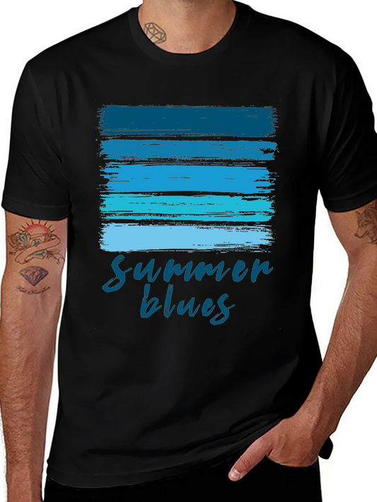 Summer Blues Graphic T-Shirt - Cool & Casual