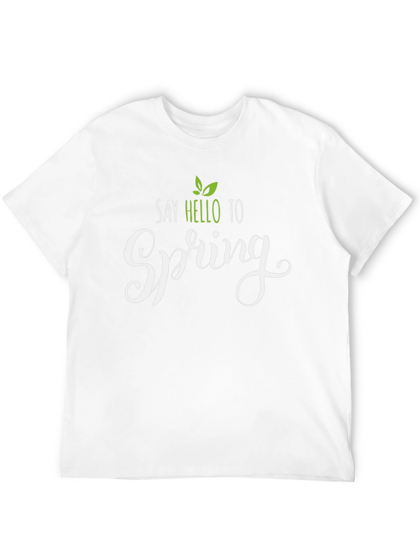 Say Hello to Spring Black T-Shirt