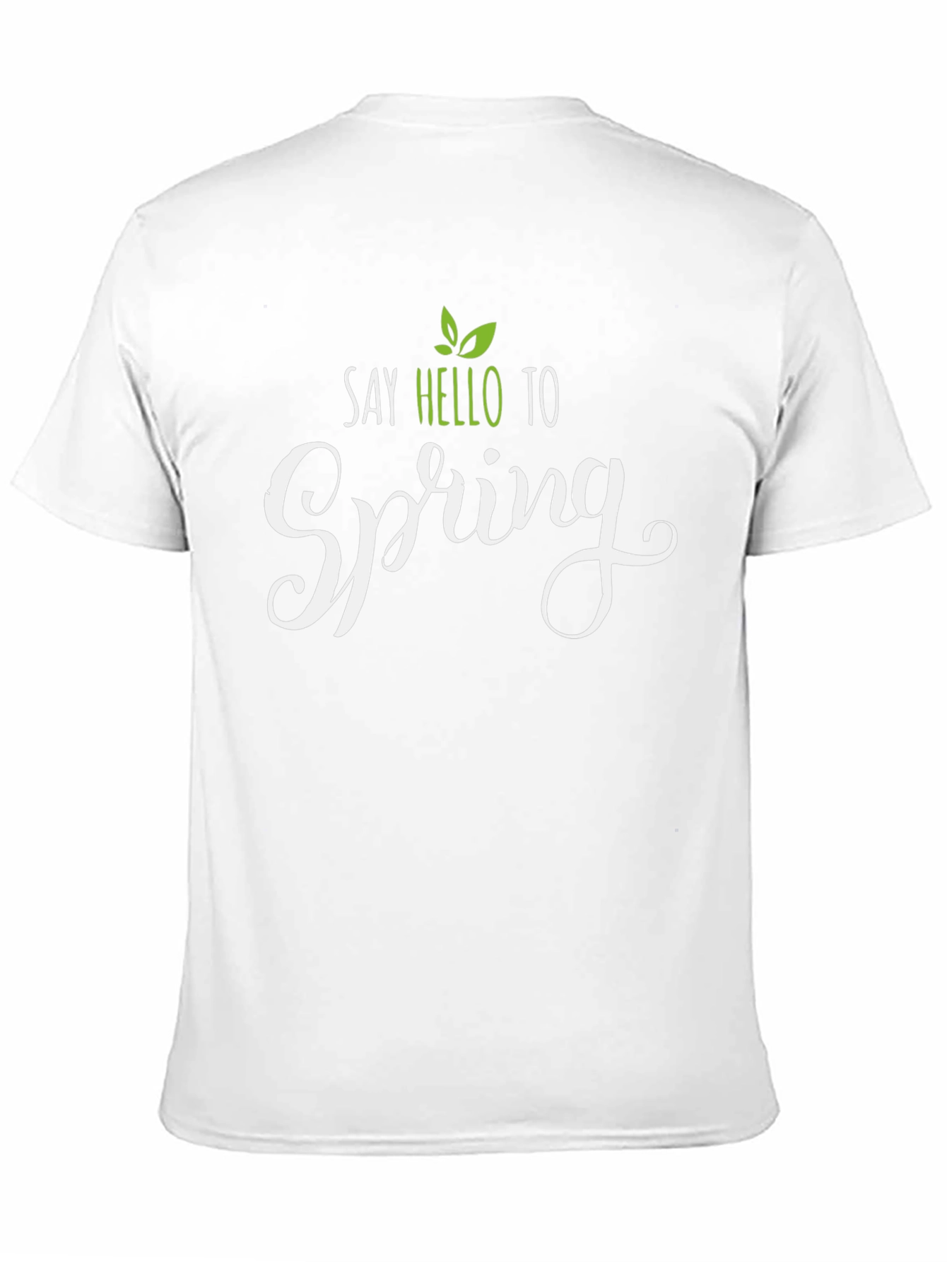 Say Hello to Spring Black T-Shirt