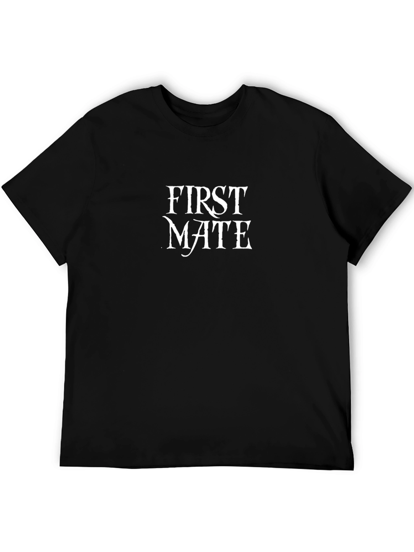 First Mate Crew Neck T-Shirt - Black