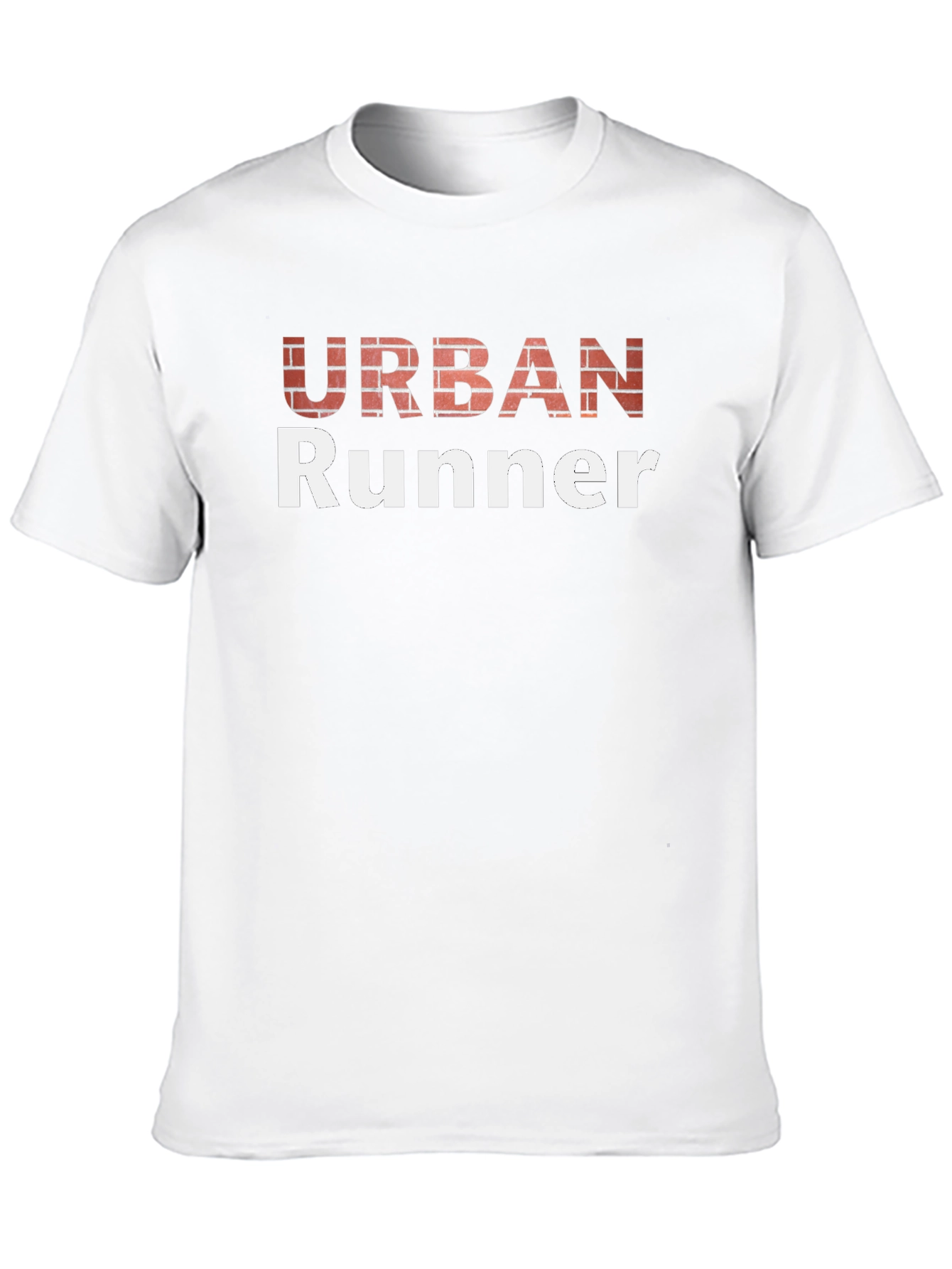 Urban Runner Graphic Tee - Brick Design