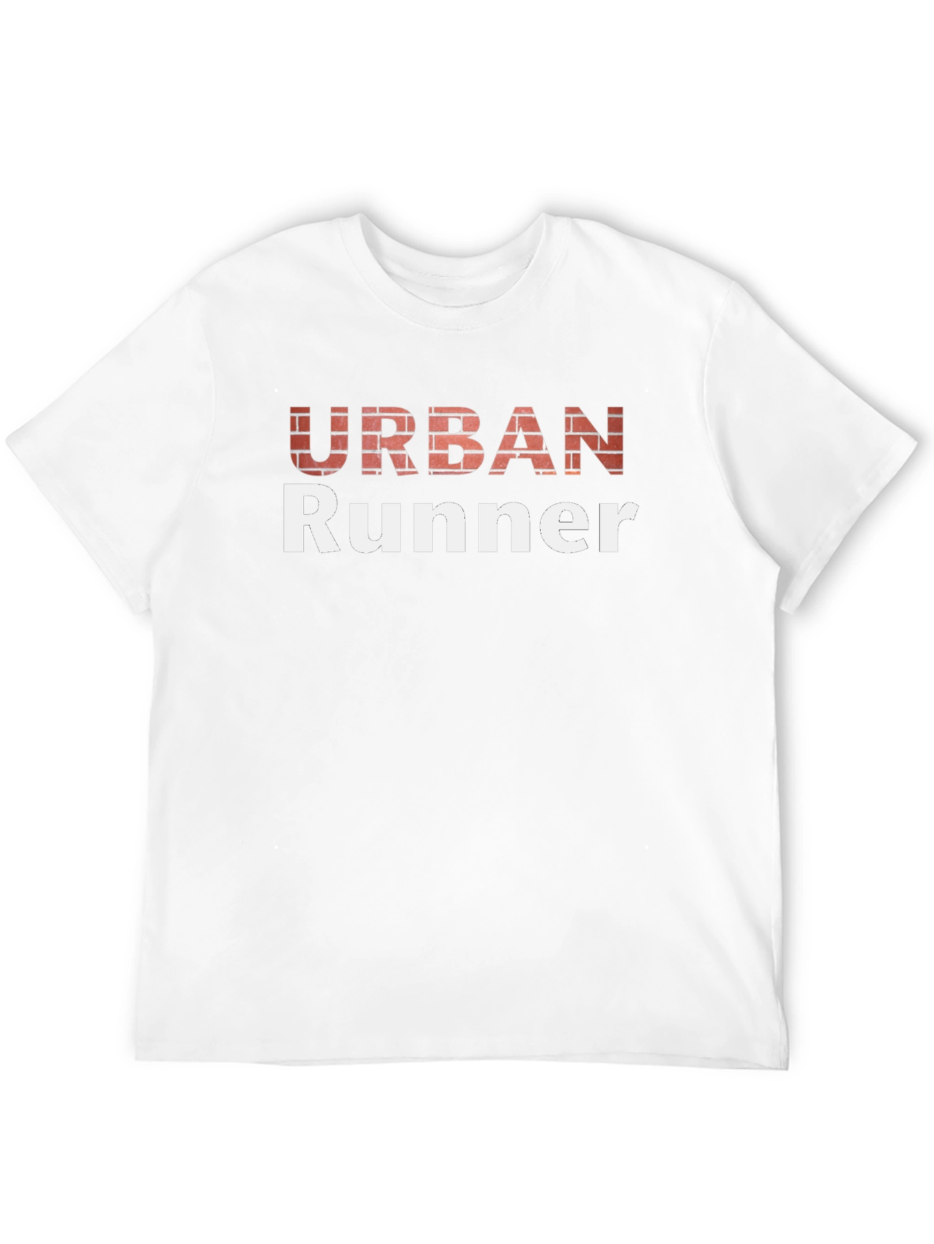 Urban Runner Graphic Tee - Brick Design