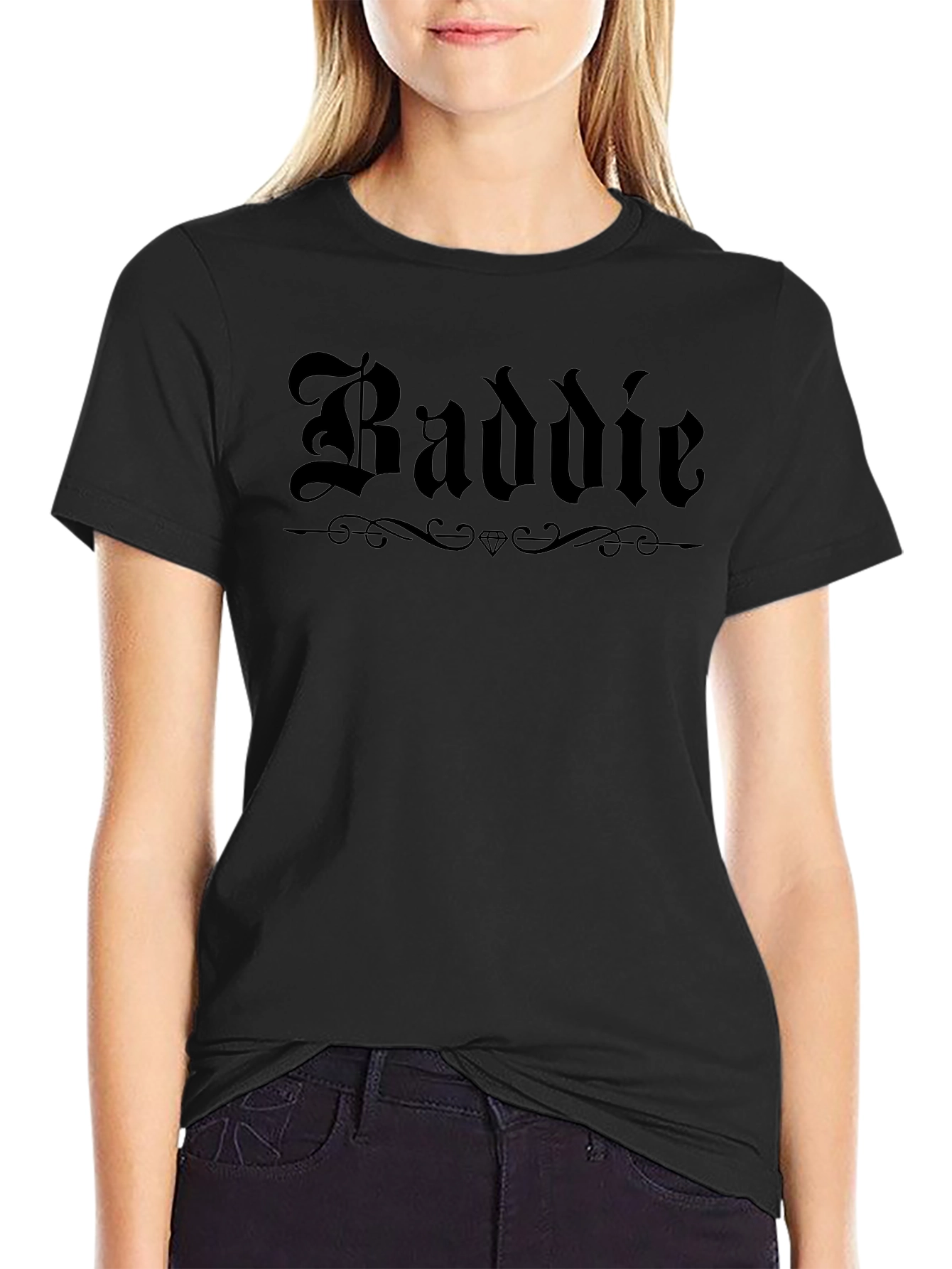 Baddie Graphic T-Shirt - Black