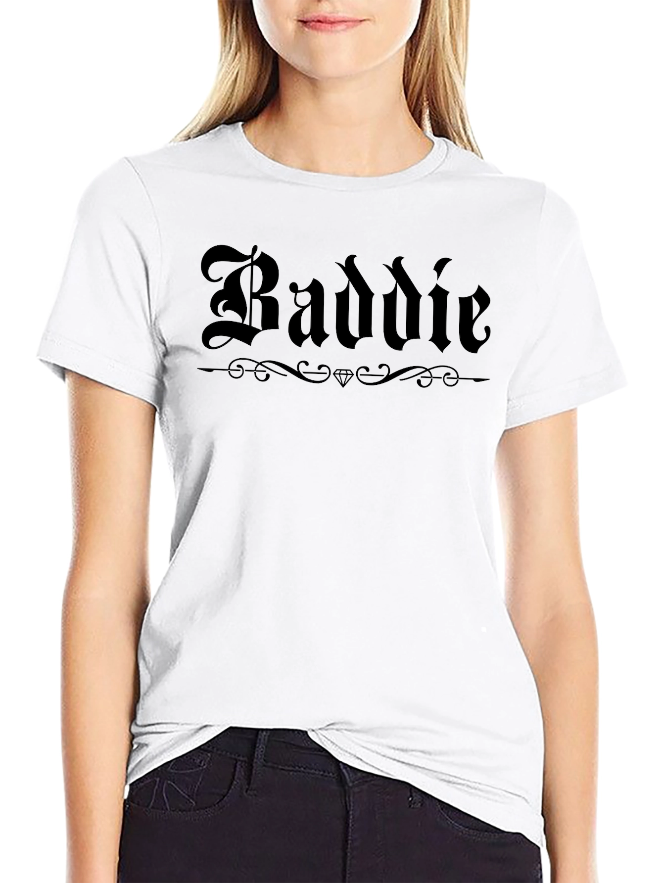 Baddie Graphic T-Shirt - Black