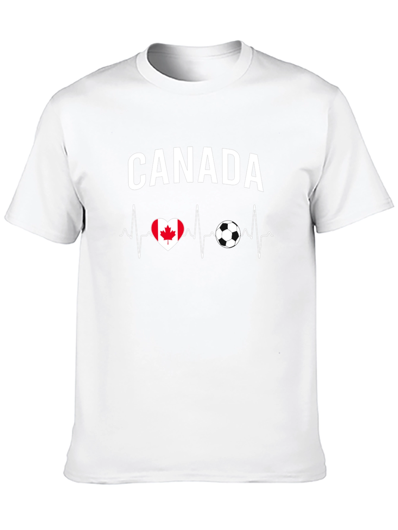 Canada Soccer Heartbeat T-Shirt