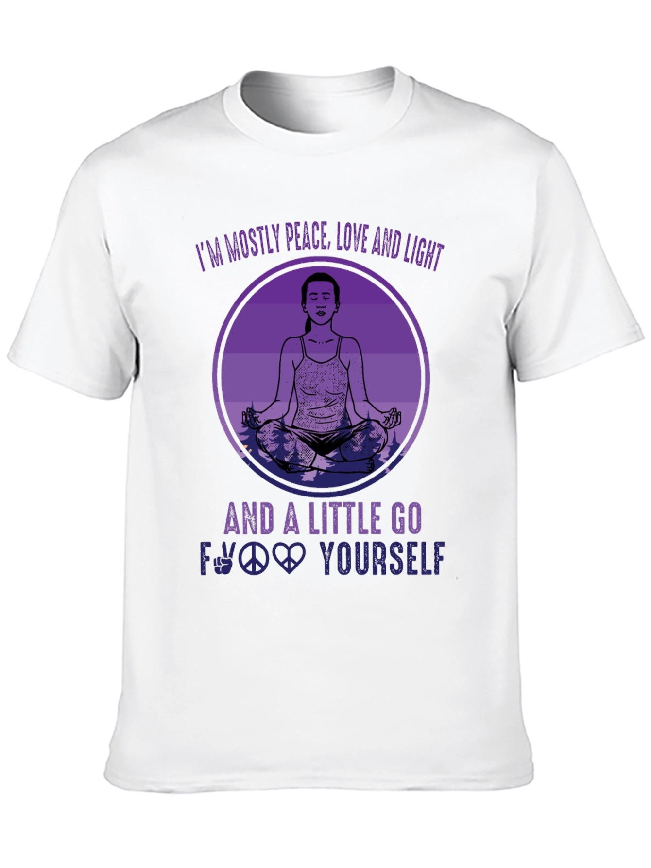 Peace Love Light Funny T-Shirt