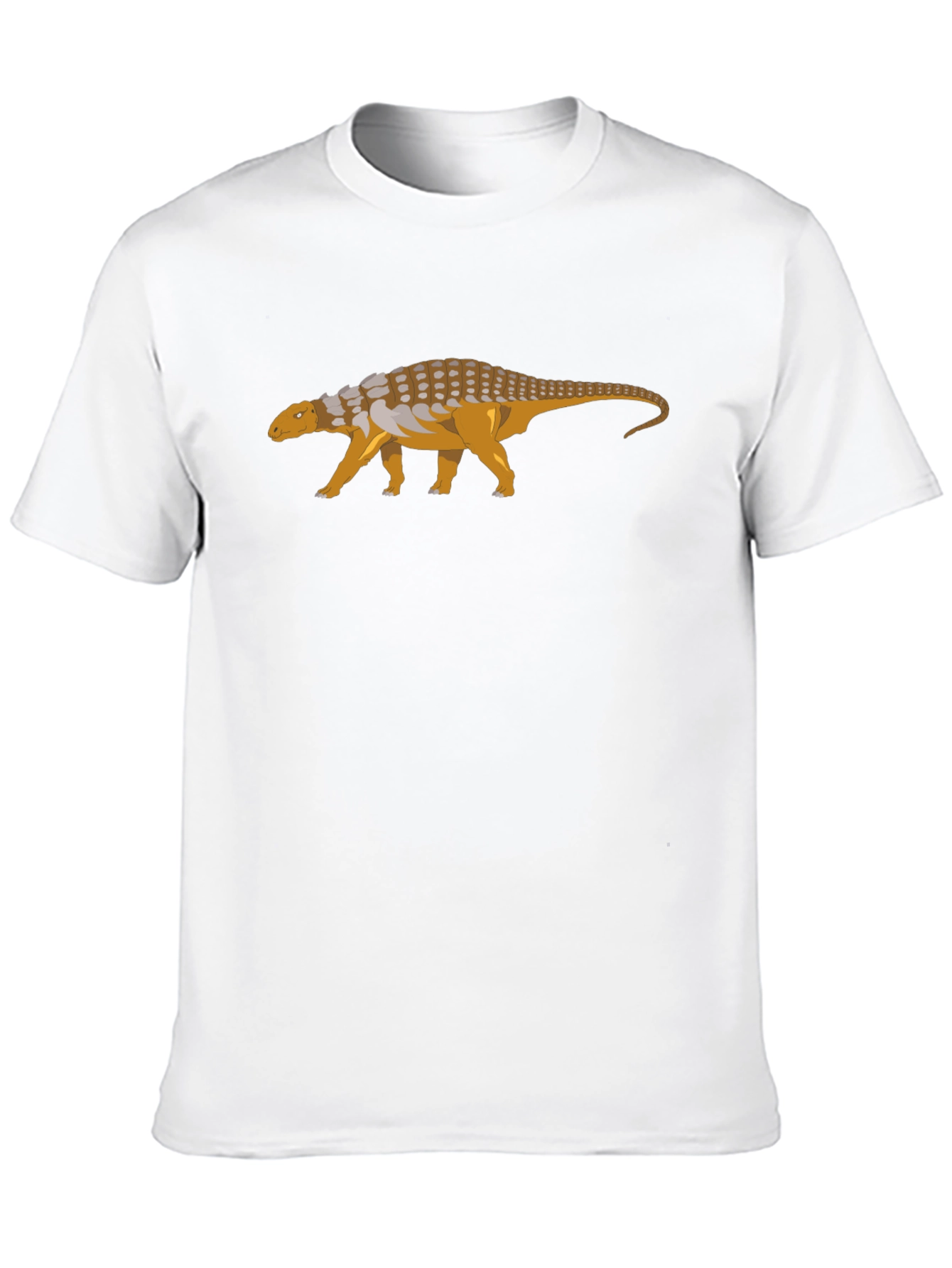 Ankylosaurus Dinosaur Graphic Tee - Black