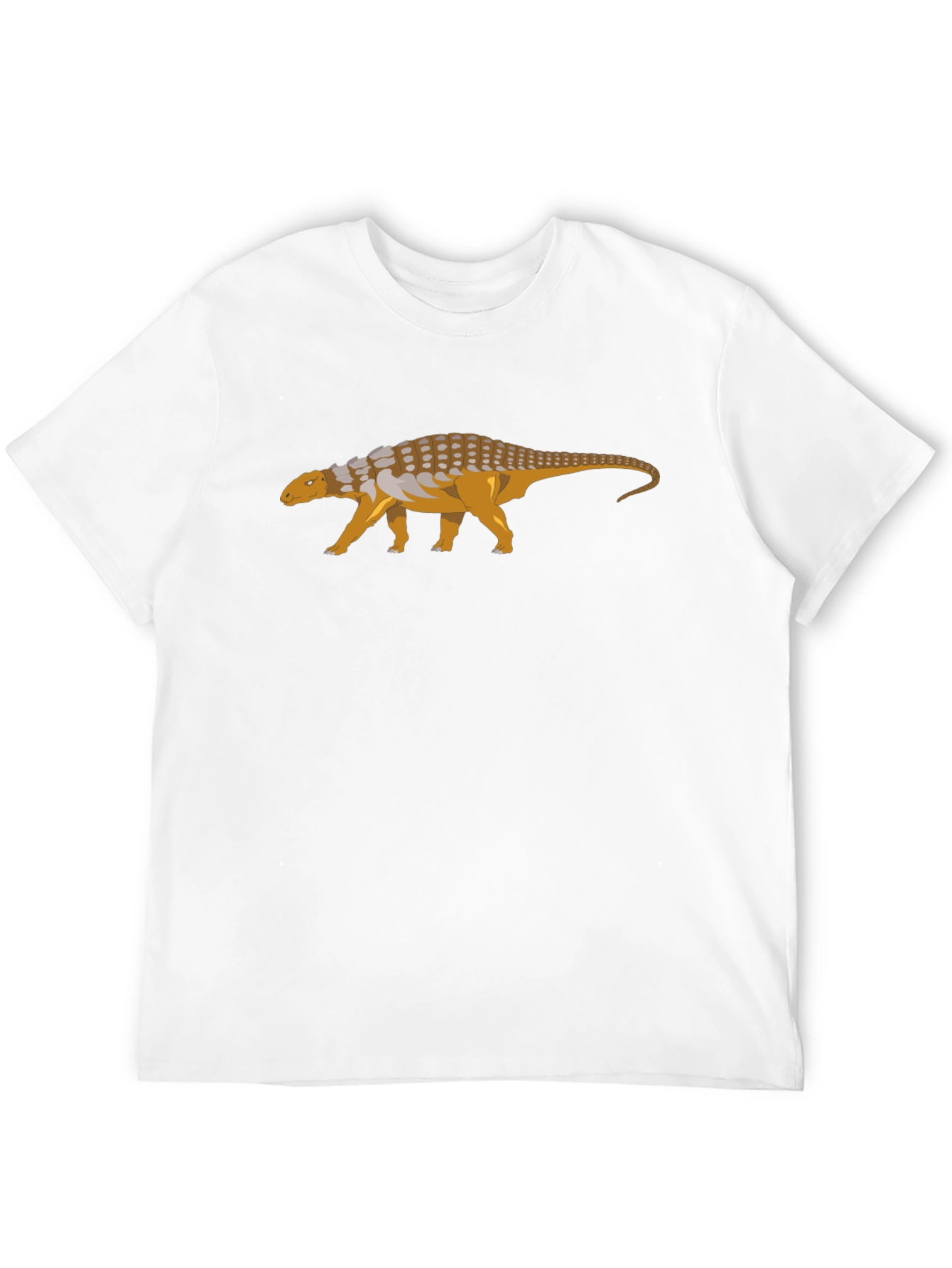 Ankylosaurus Dinosaur Graphic Tee - Black
