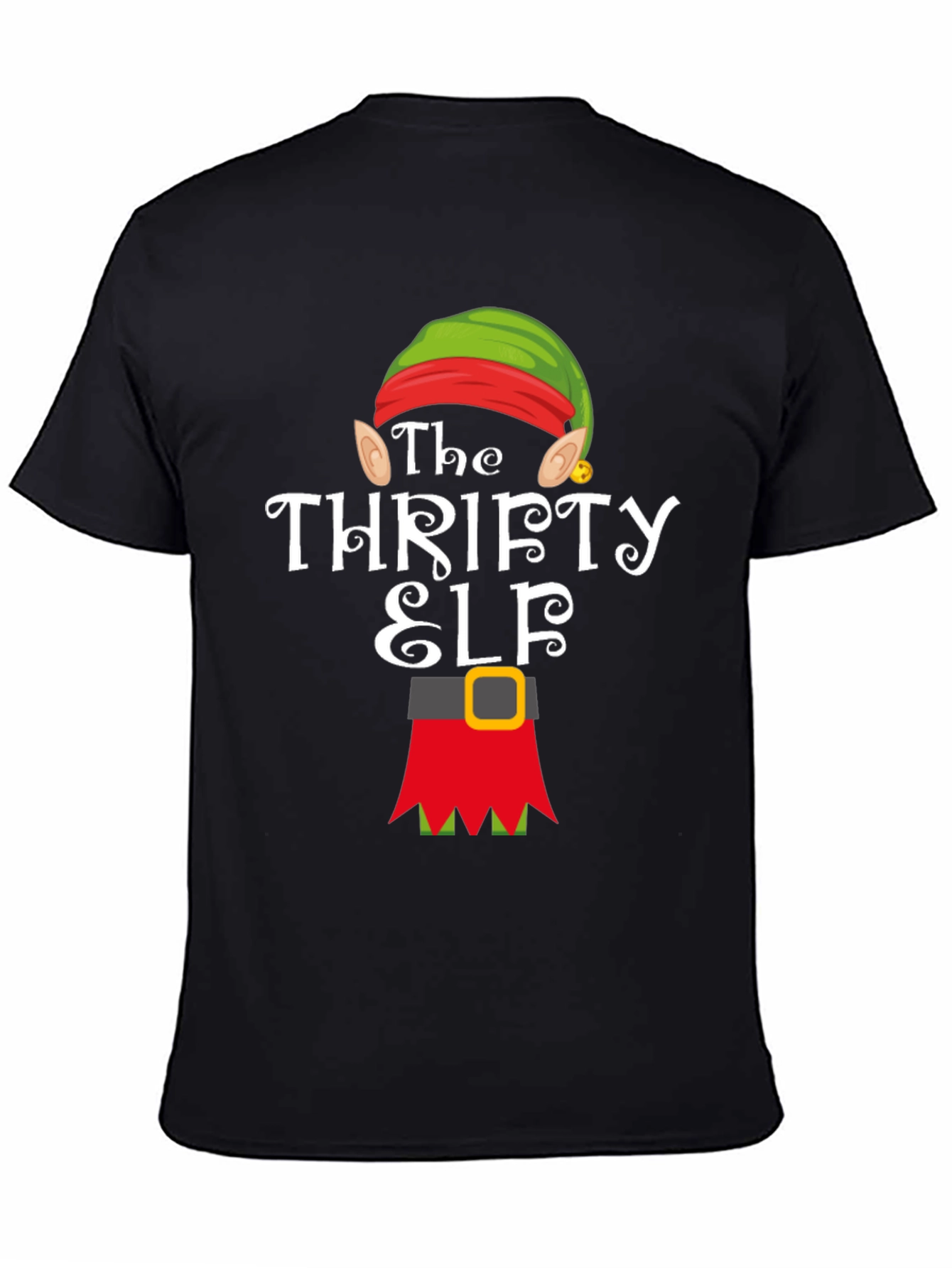 Thrifty Elf Christmas T-Shirt - Holiday Apparel