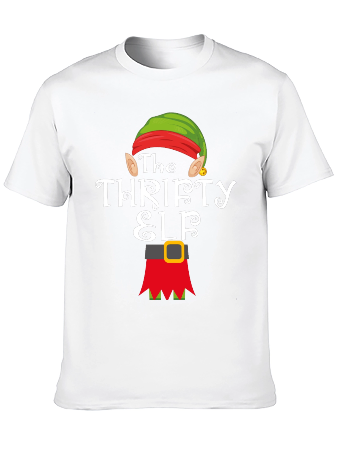 Thrifty Elf Christmas T-Shirt - Holiday Apparel