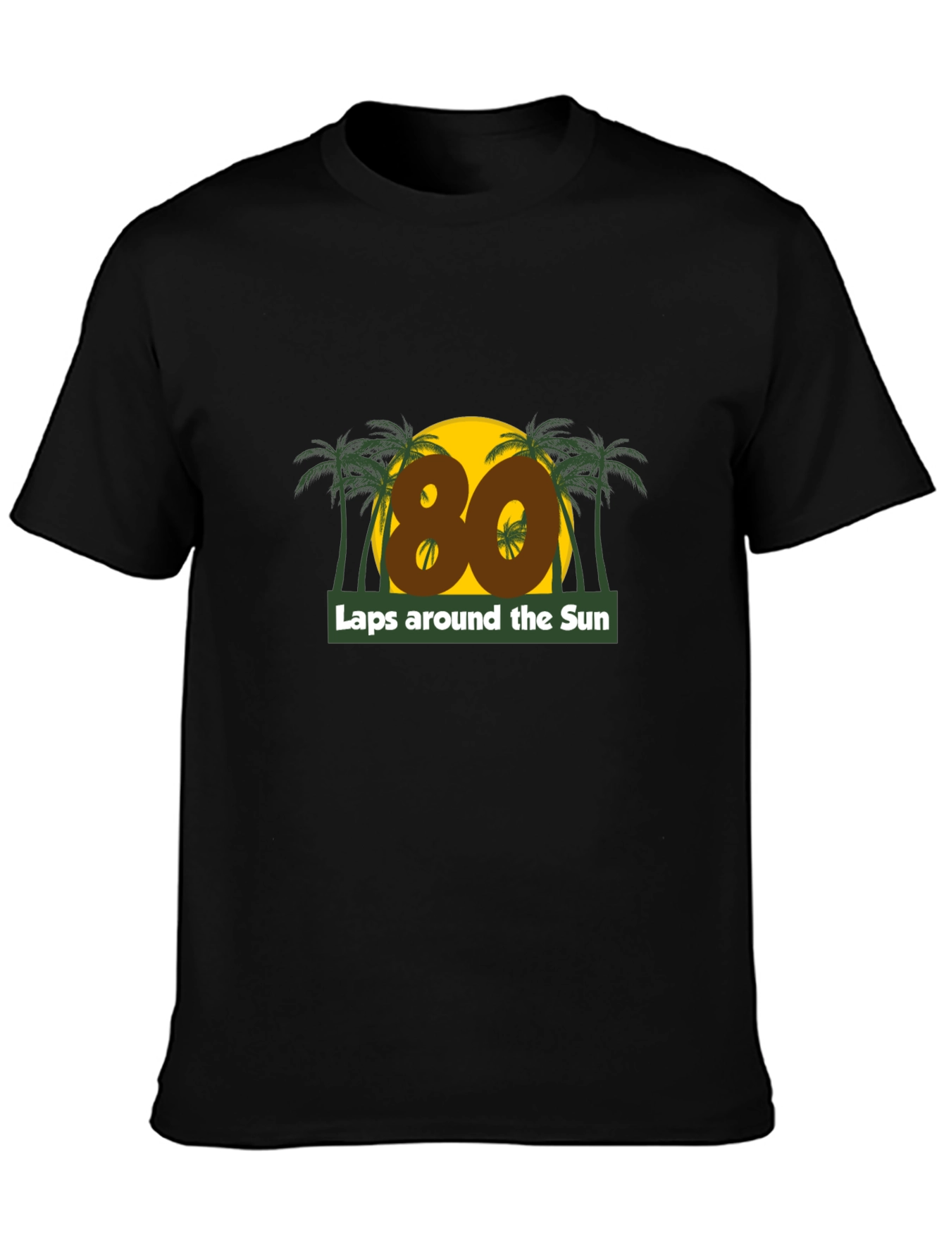 80 Laps Around the Sun Graphic T-Shirt