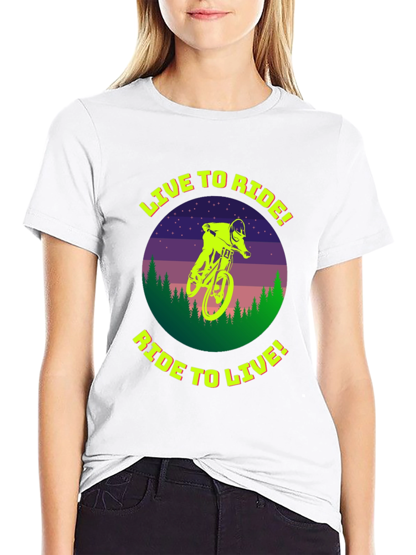 Live to Ride T-Shirt - Mountain Biker Tee