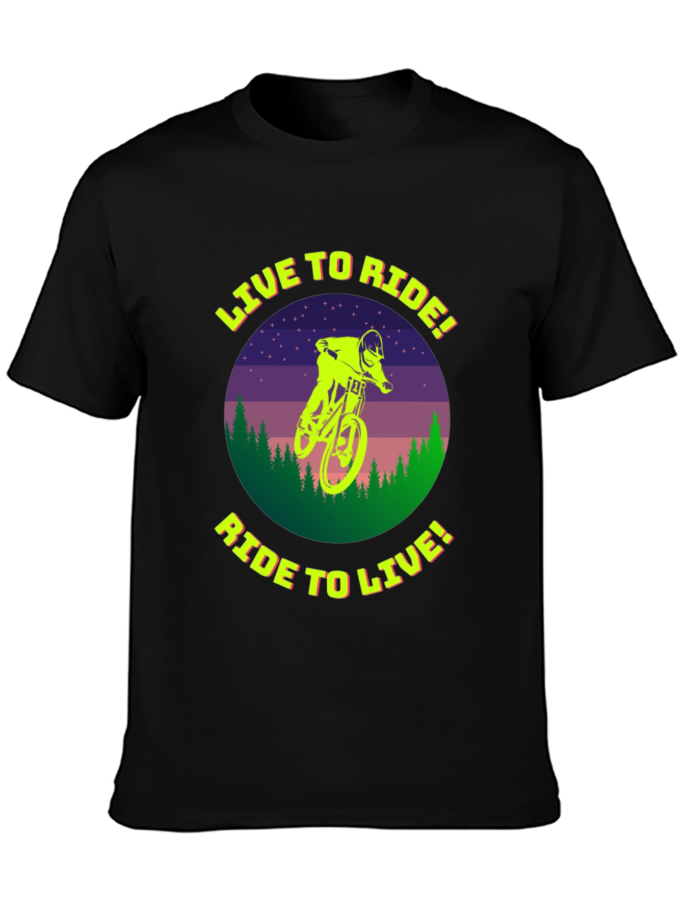 Live to Ride T-Shirt - Mountain Biker Tee