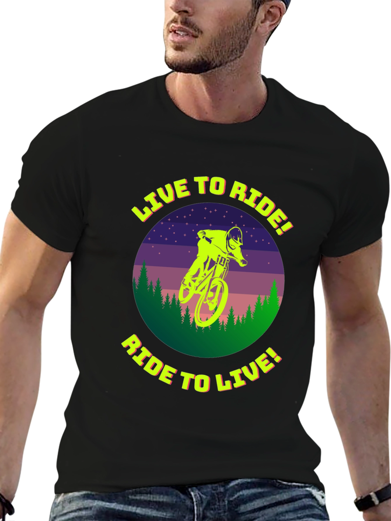 Live to Ride T-Shirt - Mountain Biker Tee