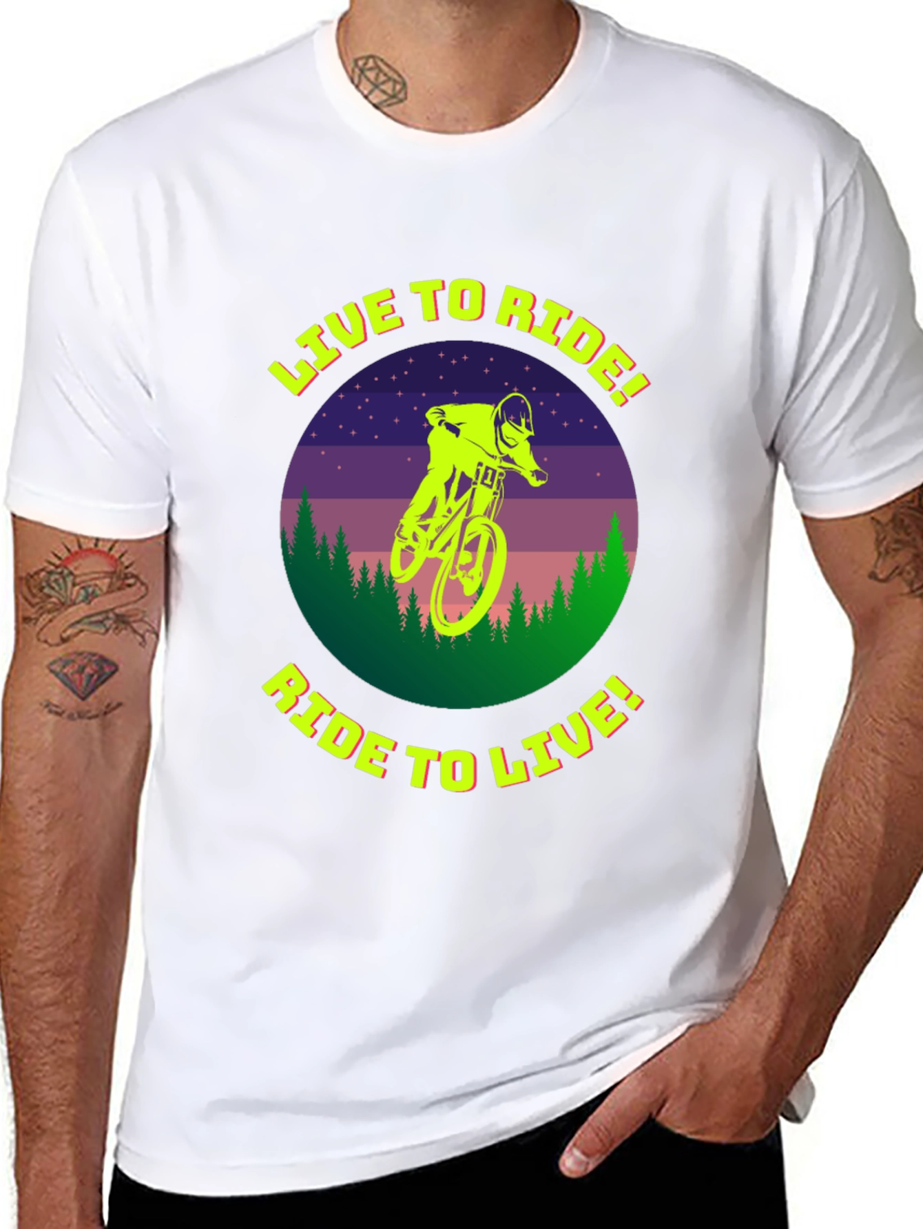Live to Ride T-Shirt - Mountain Biker Tee