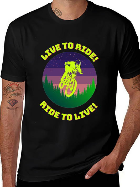 Live to Ride T-Shirt - Mountain Biker Tee