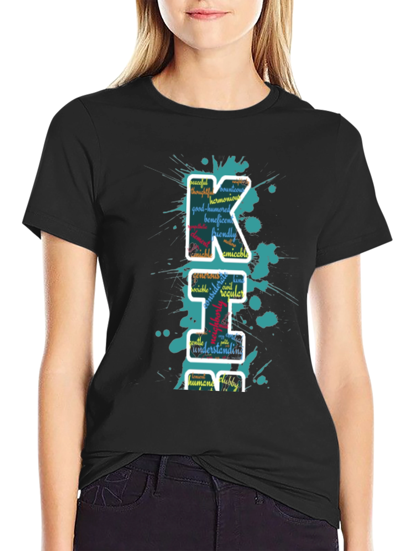 Word Art Letter T-Shirt
