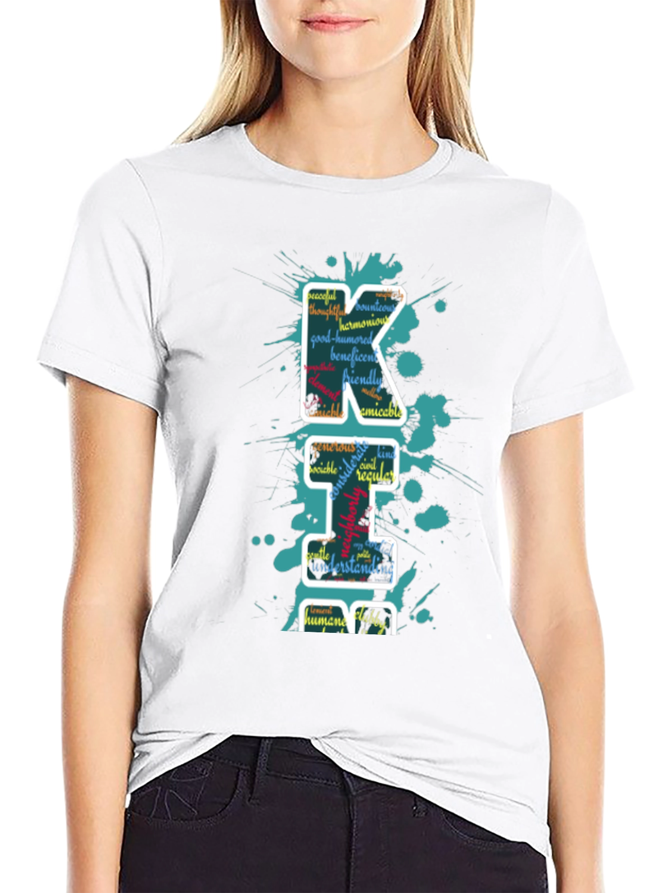 Word Art Letter T-Shirt