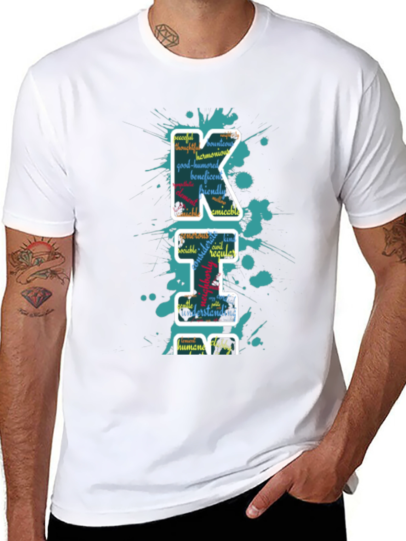 Word Art Letter T-Shirt