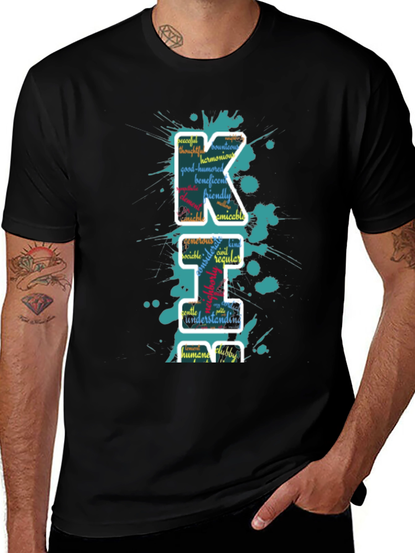 Word Art Letter T-Shirt