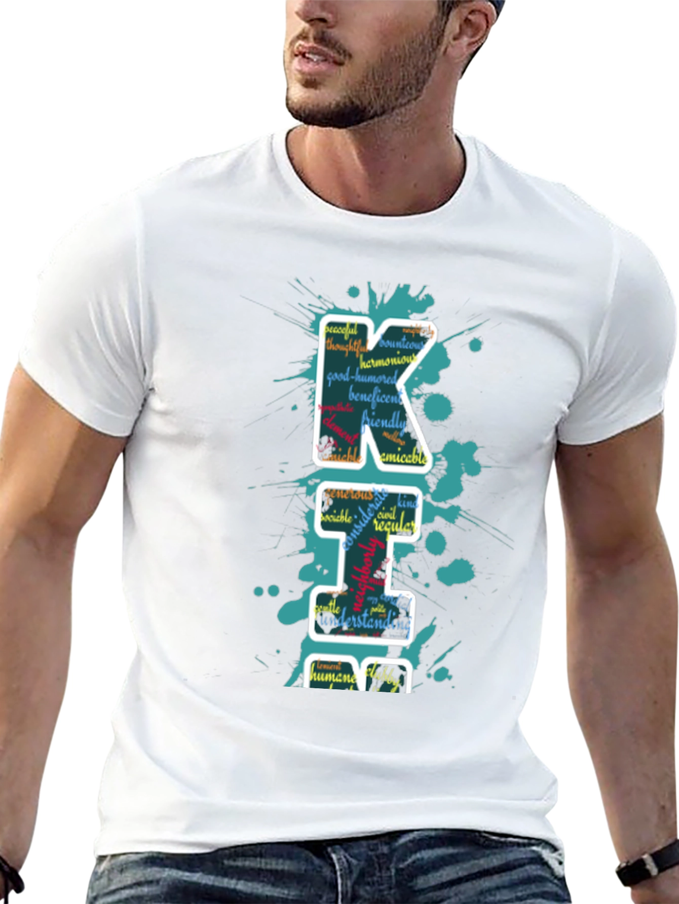 Word Art Letter T-Shirt