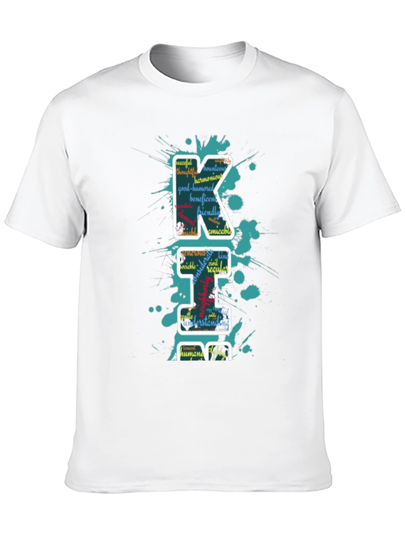 Word Art Letter T-Shirt
