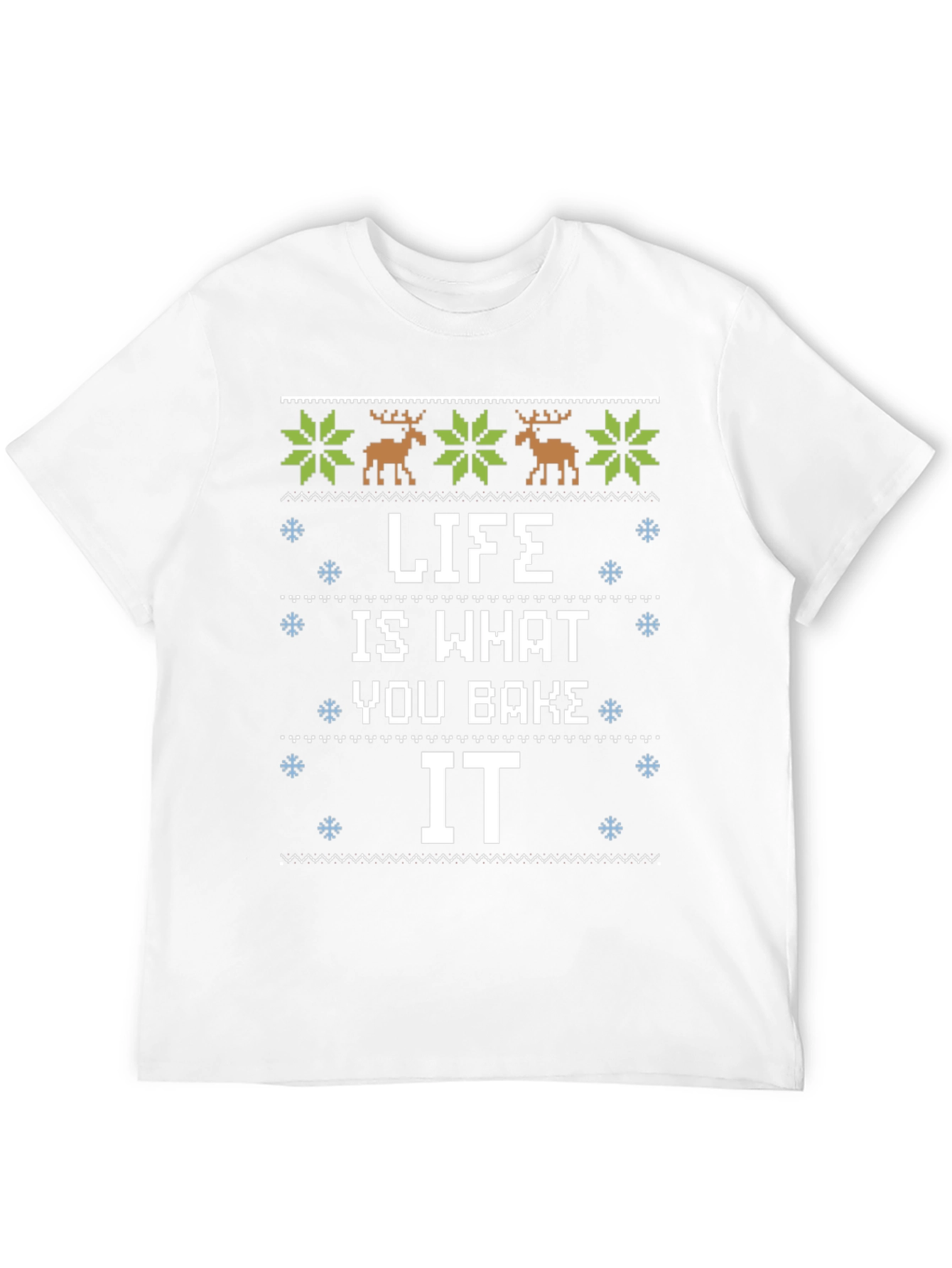 Life is What You Bake It Christmas Graphic Tee