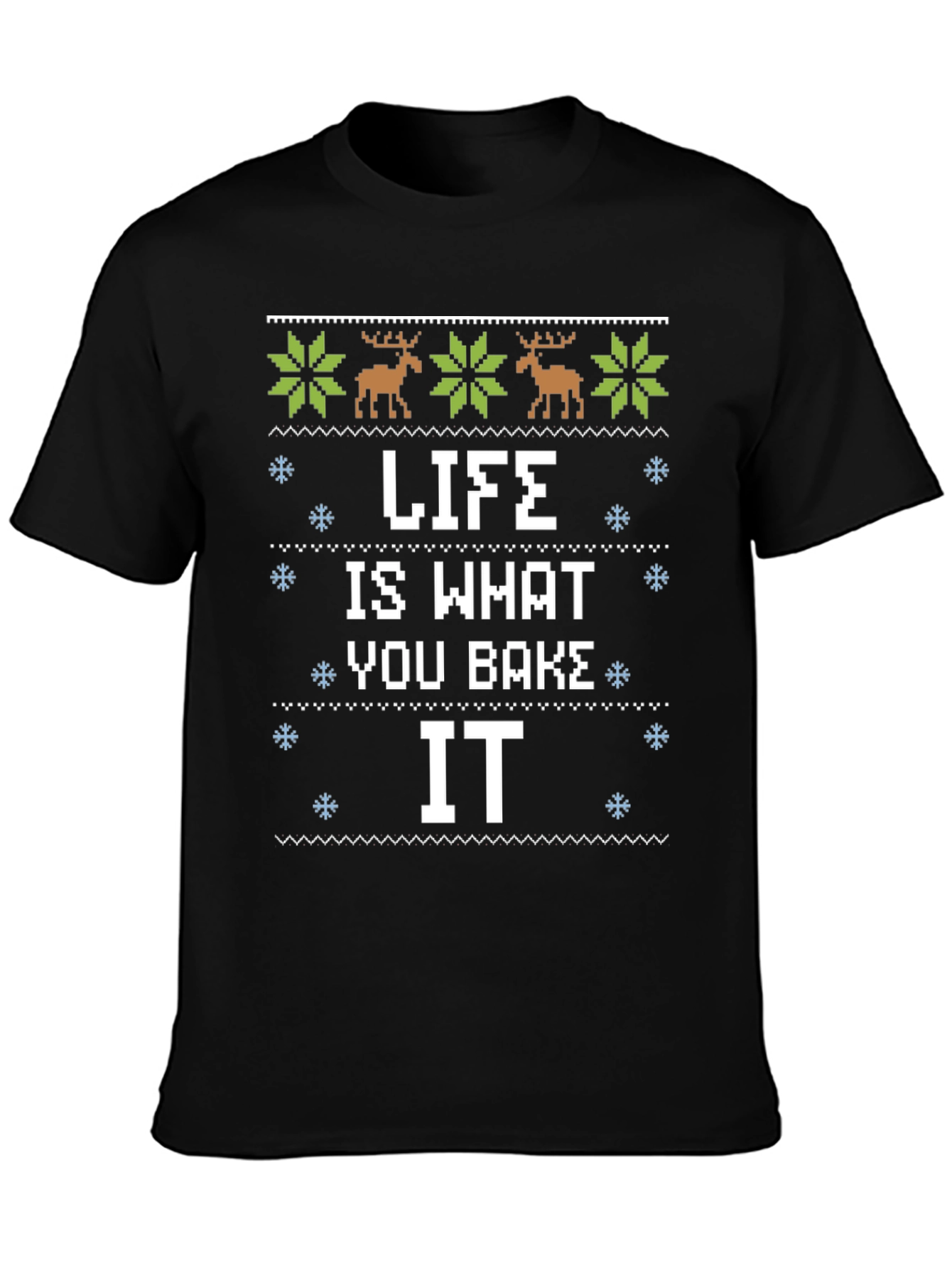 Life is What You Bake It Christmas Graphic Tee