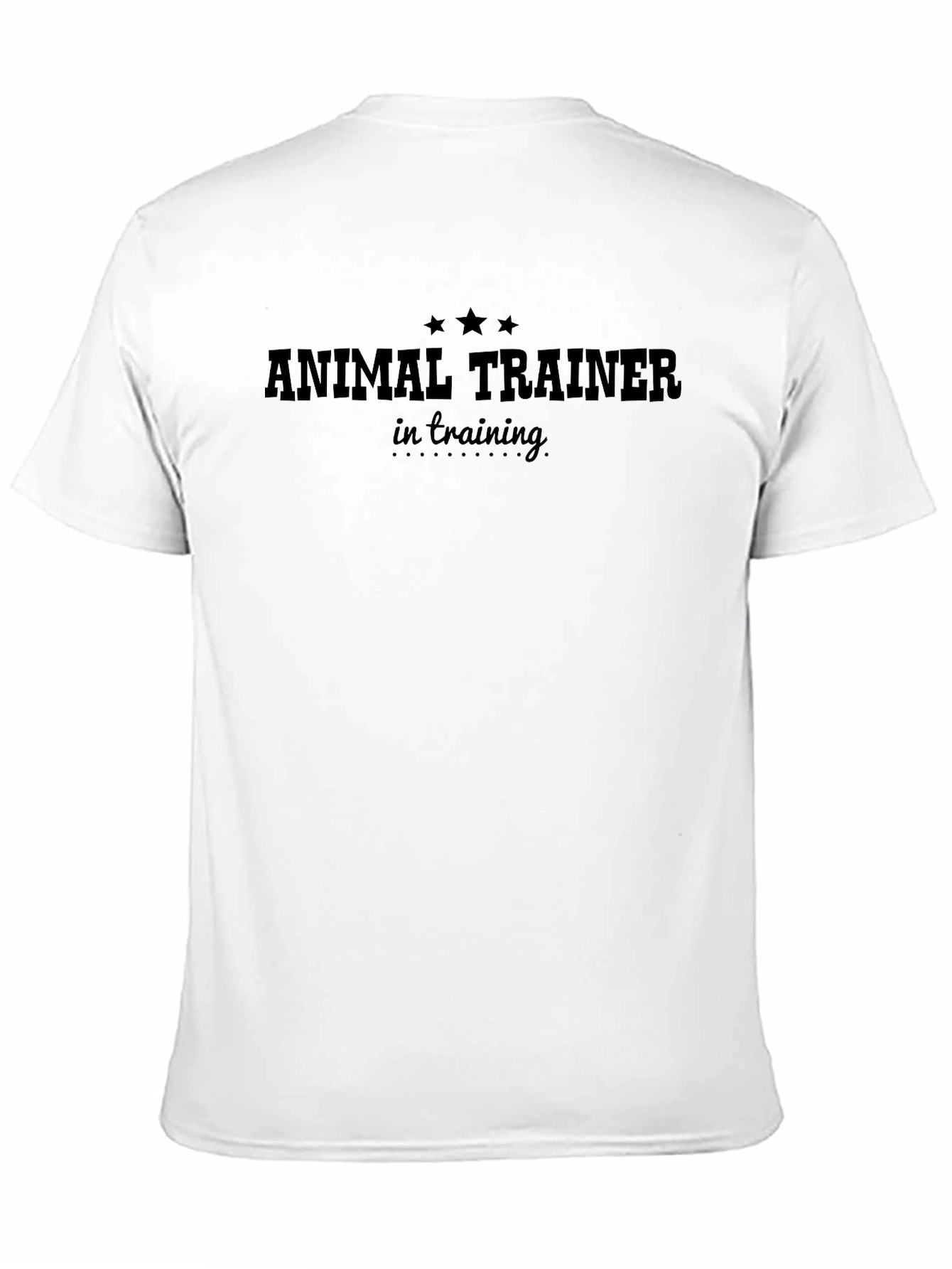 Animal Trainer in Training Black T-Shirt