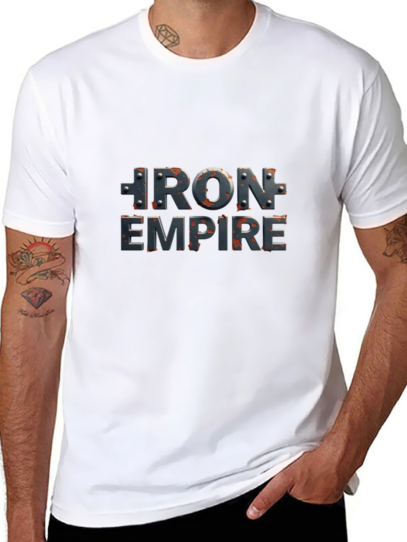 Iron Empire Black T-Shirt - Bold Graphic Tee