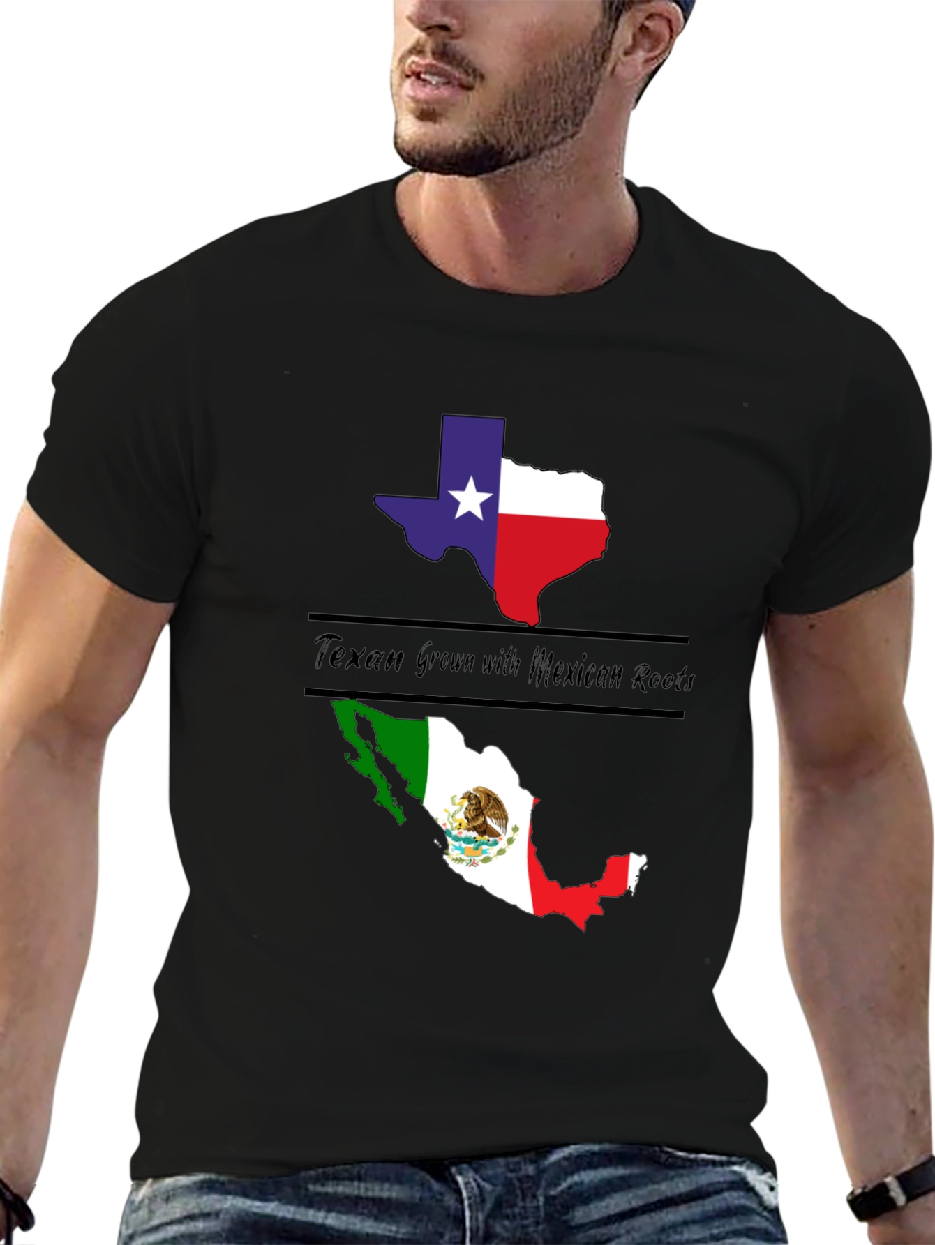 Texan Grown with Mexican Roots Graphic Tee