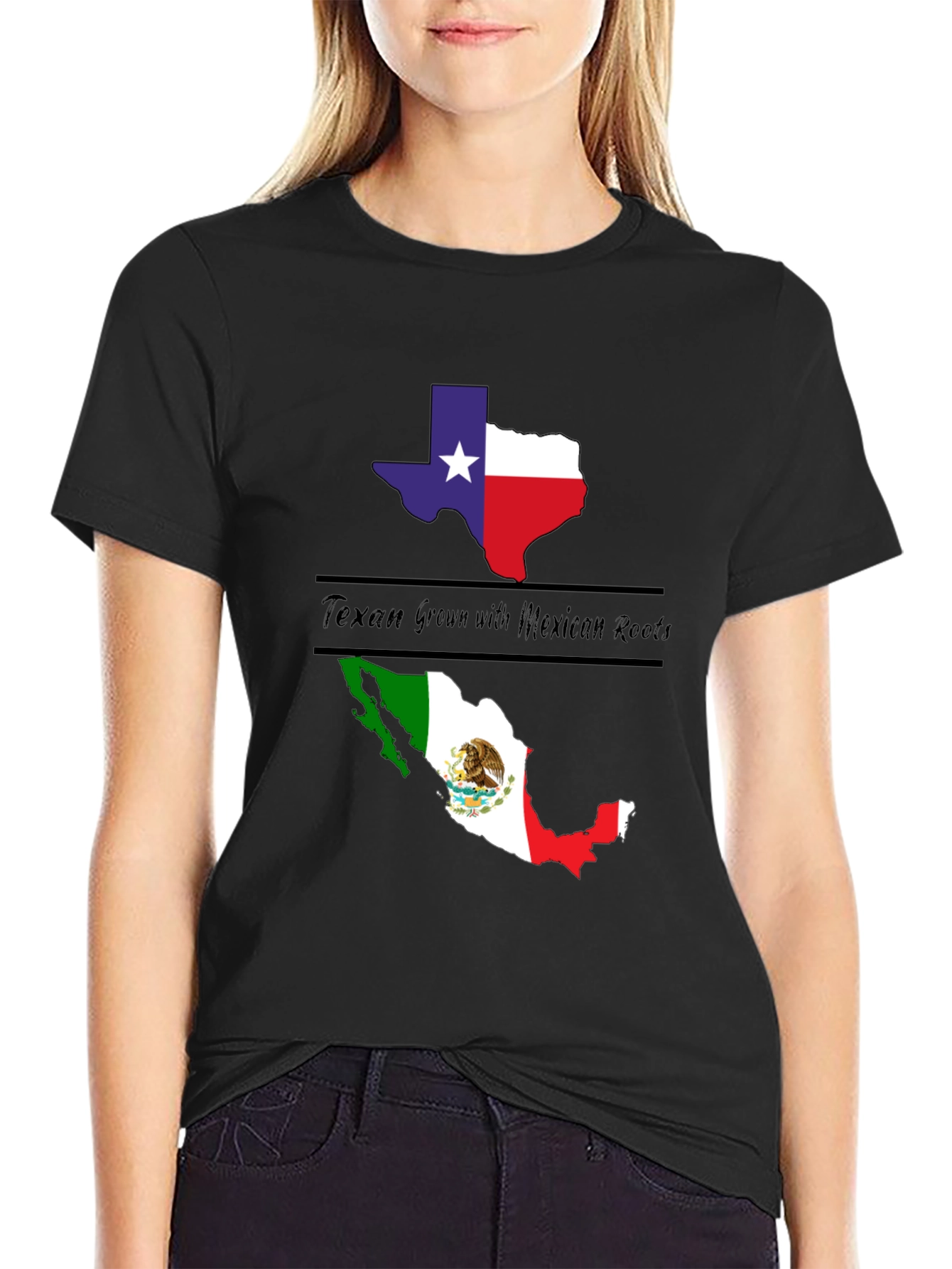 Texan Grown with Mexican Roots Graphic Tee