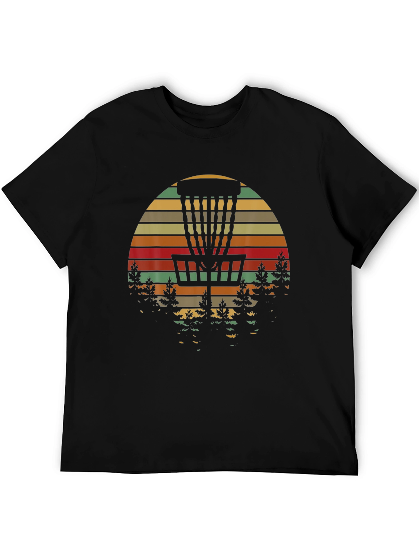 Disc Golf Sunset Graphic T-Shirt