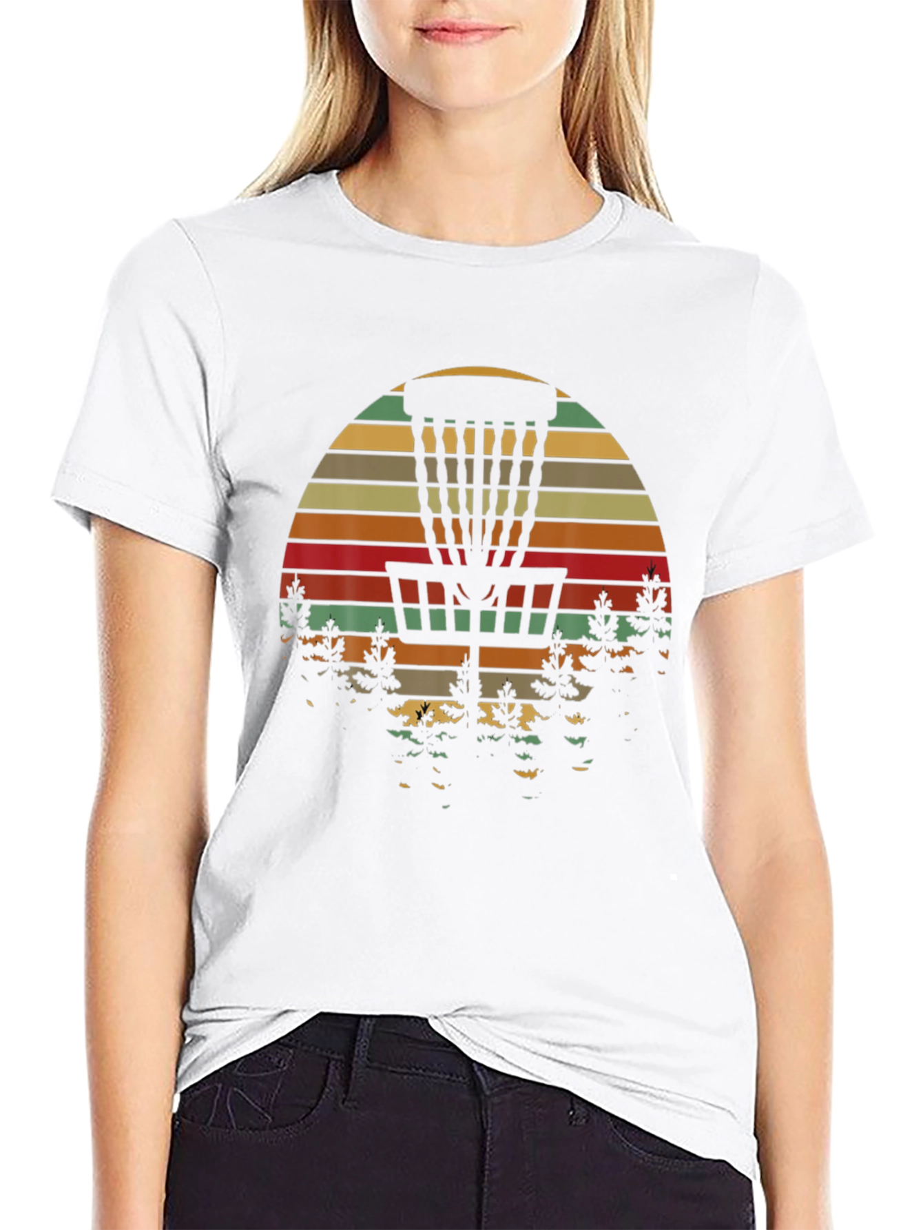Disc Golf Sunset Graphic T-Shirt