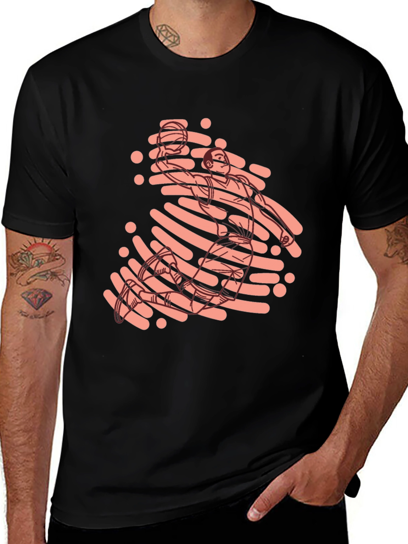 Basketball Player Graphic Tee
