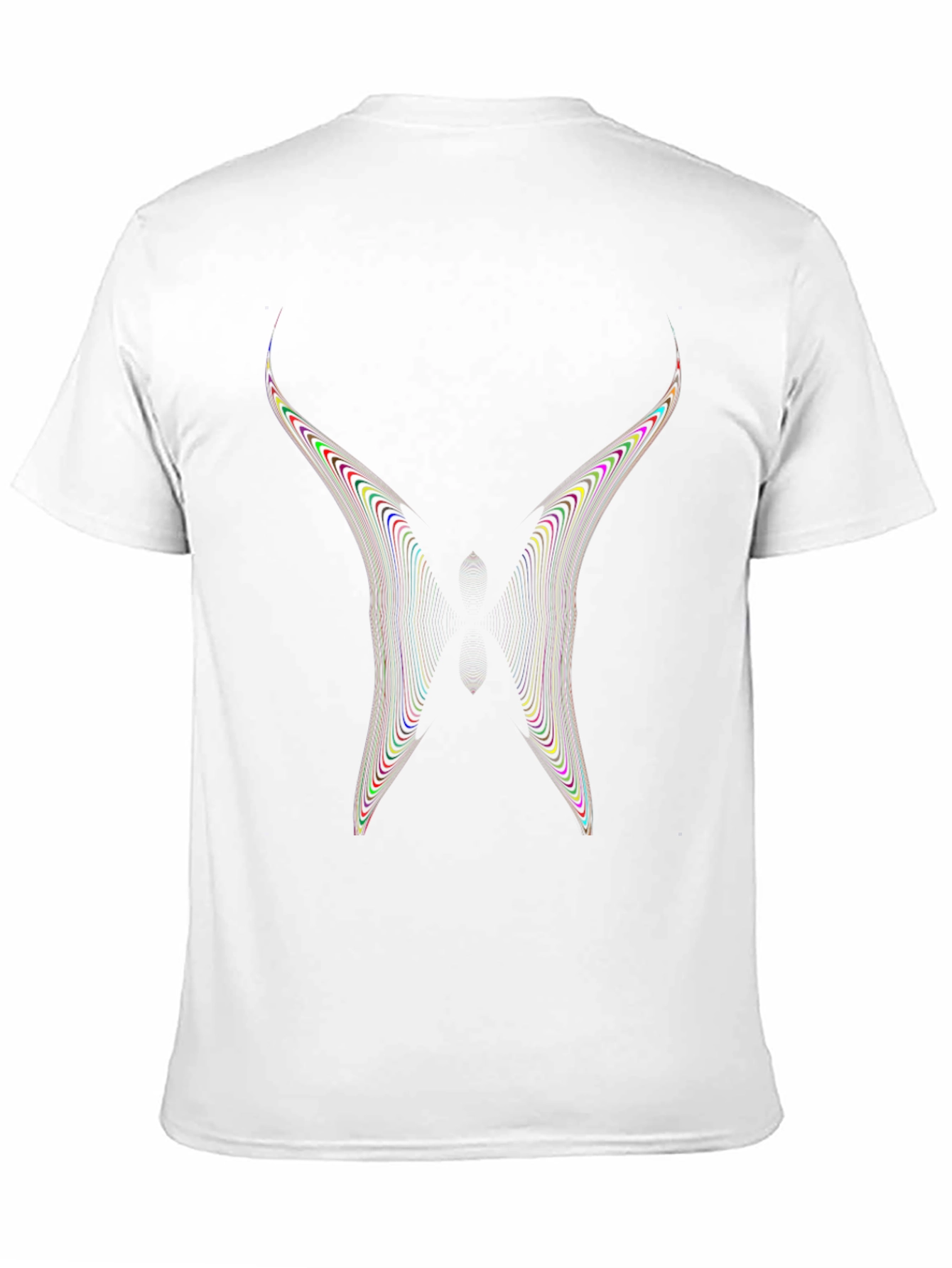 Abstract Wing Graphic Black Tee