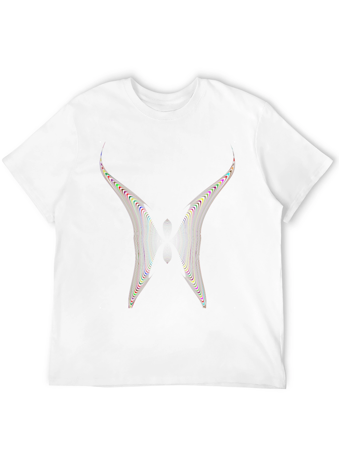 Abstract Wing Graphic Black Tee