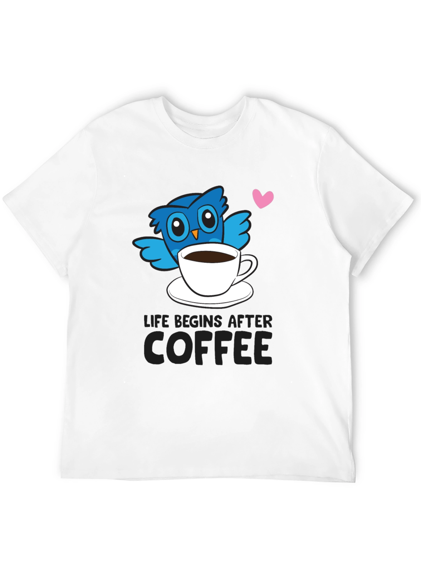 Life Begins After Coffee Owl T-Shirt