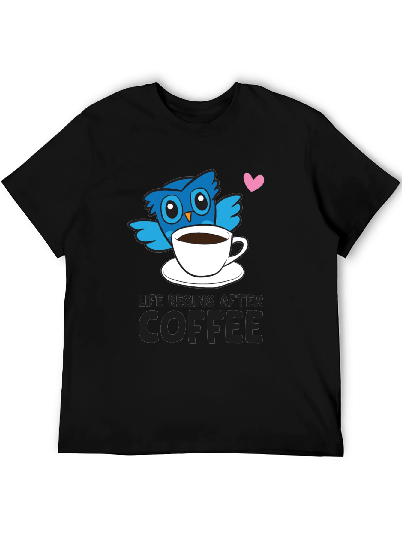 Life Begins After Coffee Owl T-Shirt