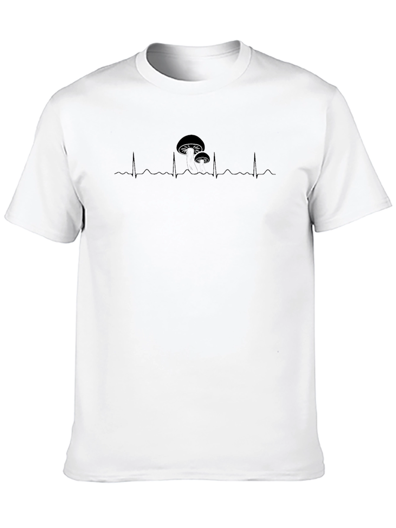 Mushroom Heartbeat Graphic Tee - Relaxed Fit