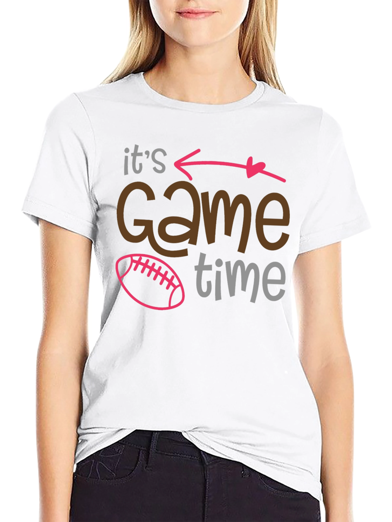 Its Game Time Football Graphic Tee