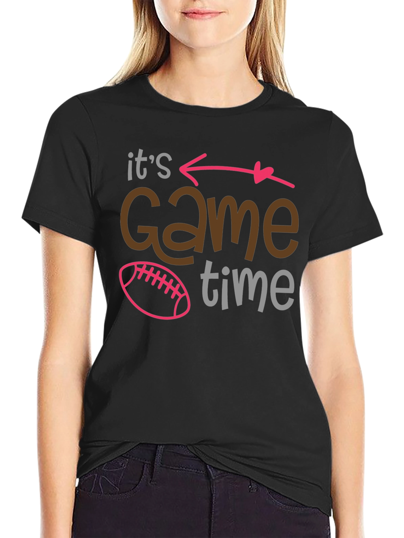 Its Game Time Football Graphic Tee