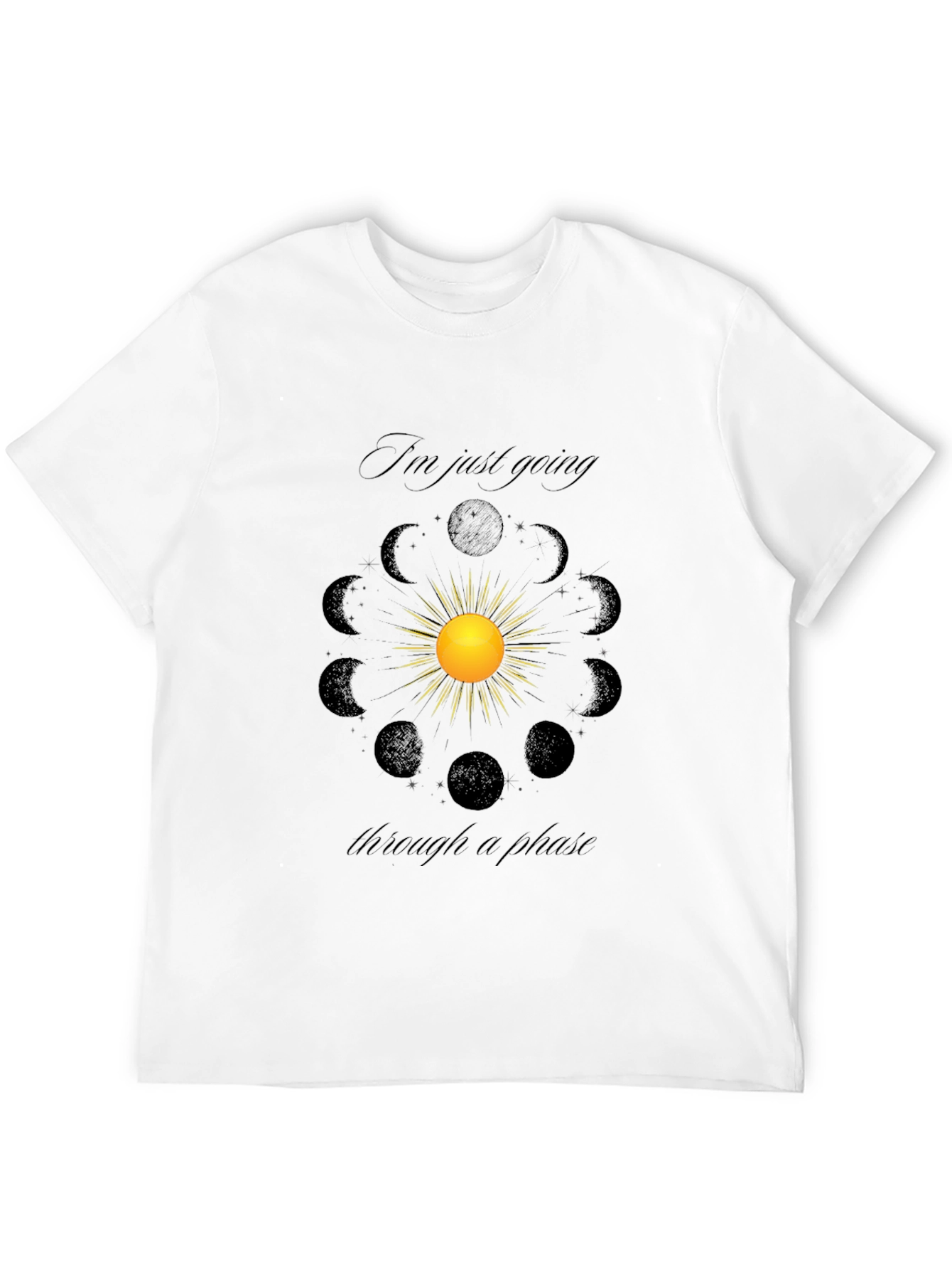 Celestial Phases Graphic Tee - Stylish Comfort