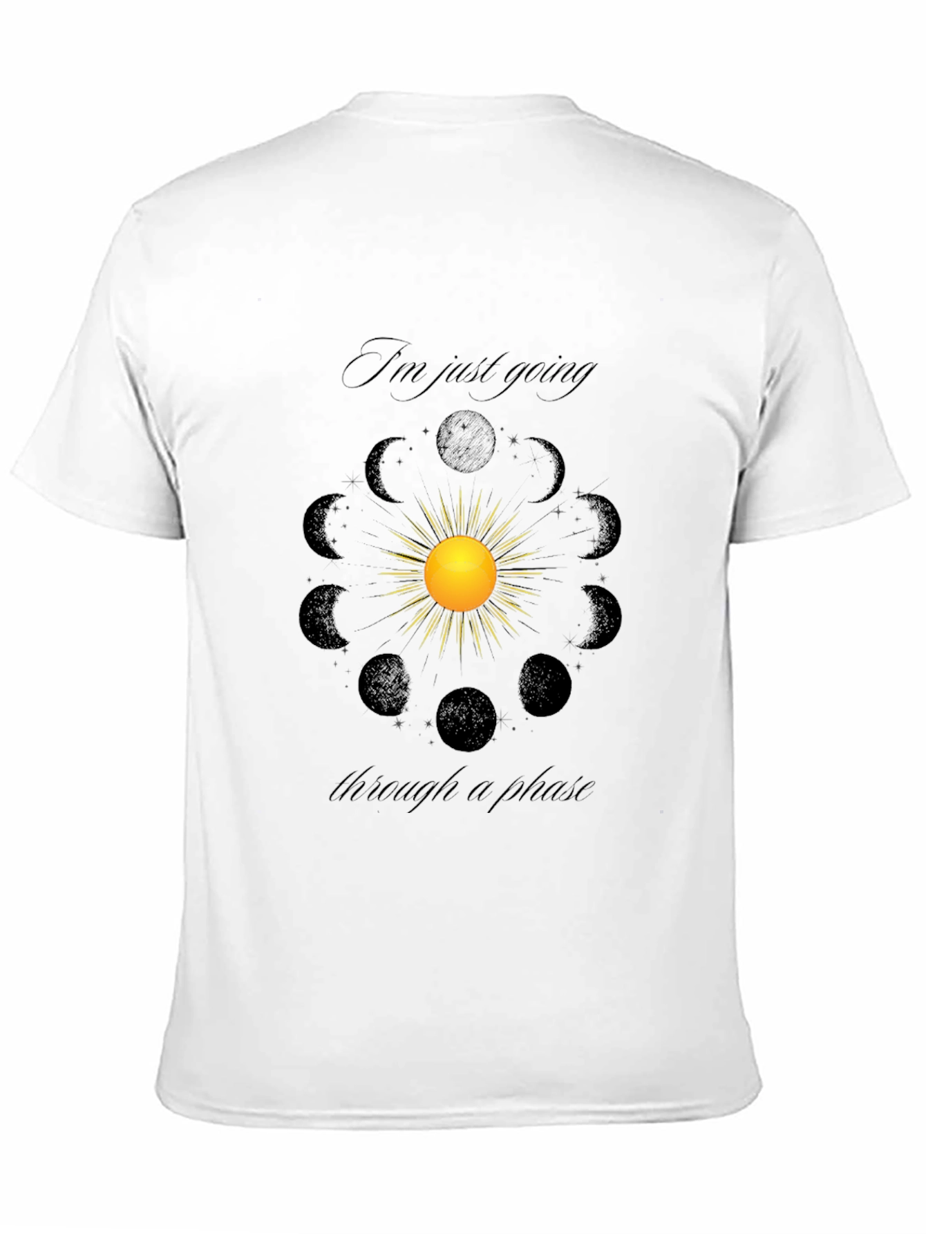 Celestial Phases Graphic Tee - Stylish Comfort