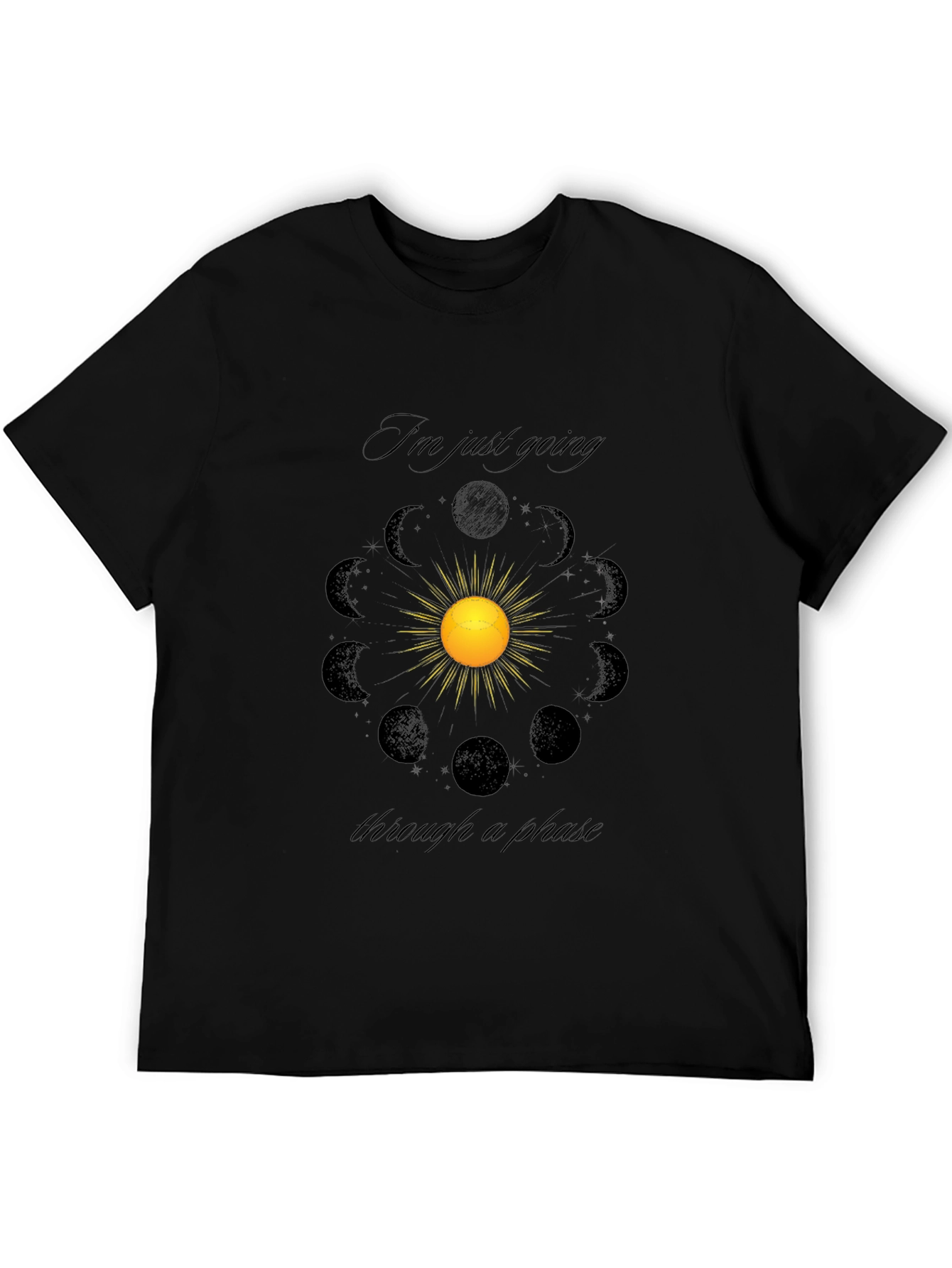 Celestial Phases Graphic Tee - Stylish Comfort