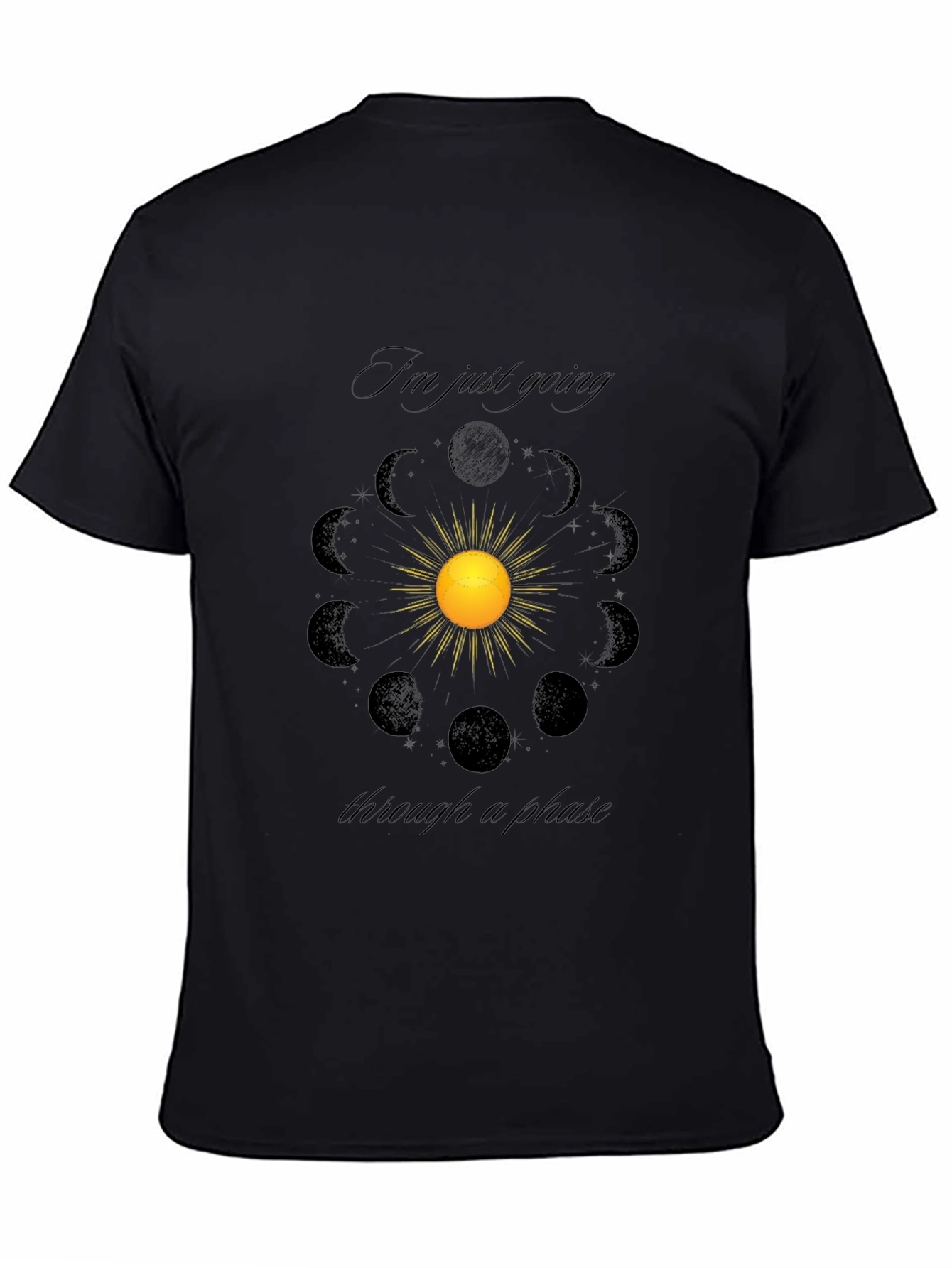 Celestial Phases Graphic Tee - Stylish Comfort