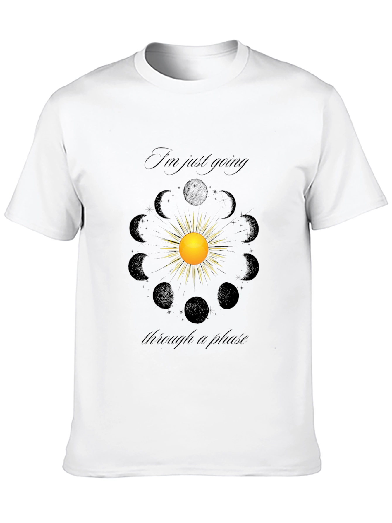 Celestial Phases Graphic Tee - Stylish Comfort